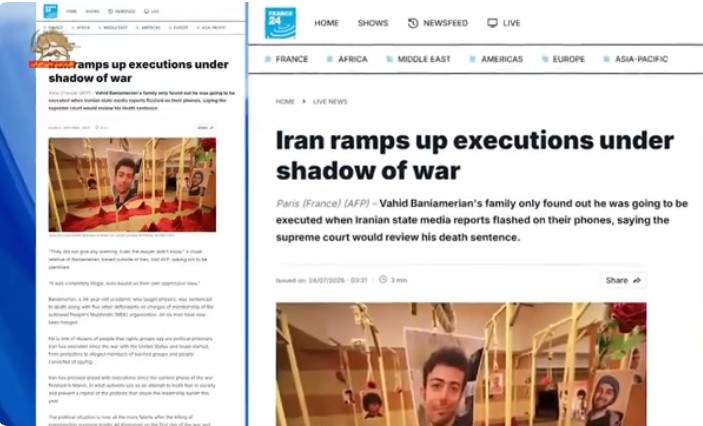  خبرگزاری فرانسه: افزایش اعدام‌ها در ایران زیر سایه جنگ، تشدید سرکوب برای جلوگیری از اعتراضات